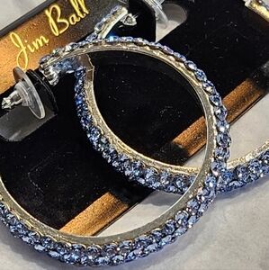 Jim Ball Lt Sapphire earrings